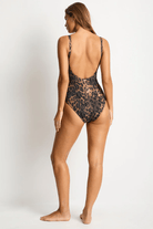 Sea Level Sea Level Savanna Longline Scoop Back One Piece - Chocolate Sea Level Savanna Longline Scoop Back One Piece - Chocolate Splash Swimwear