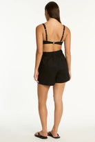 Sea Level Sea Level Shore Linen Boat Short - Black Sea Level Shore Linen Boat Short - Black Splash Swimwear Shorts