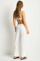 Sea Level Sea Level Shore Linen Palazzo Pant - White Sea Level Shore Linen Palazzo Pant - White Splash Swimwear Pants