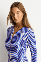 Sea Level Sea Level Solara Long Sleeved Surf Suit - Blue Sea Level Solara Long Sleeved Surf Suit - Blue Splash Swimwear