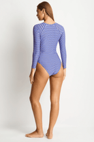 Sea Level Sea Level Solara Long Sleeved Surf Suit - Blue Sea Level Solara Long Sleeved Surf Suit - Blue Splash Swimwear