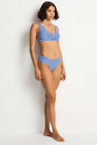 Sea Level Sea Level Solara Mid Bikini Pant - Blue Sea Level Solara Mid Bikini Pant - Blue Splash Swimwear