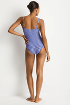 Sea Level Sea Level Solara Twist Front Mulitfit One Piece - Blue Sea Level Solara Twist Front Mulitfit One Piece - Blue Splash Swimwear