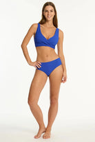 Sea Level Sea Level Spinnaker Cross Front Multifit Top - Cobalt Sea Level Spinnaker Cross Front Multifit Top - Cobalt Splash Swimwear Bikini Tops