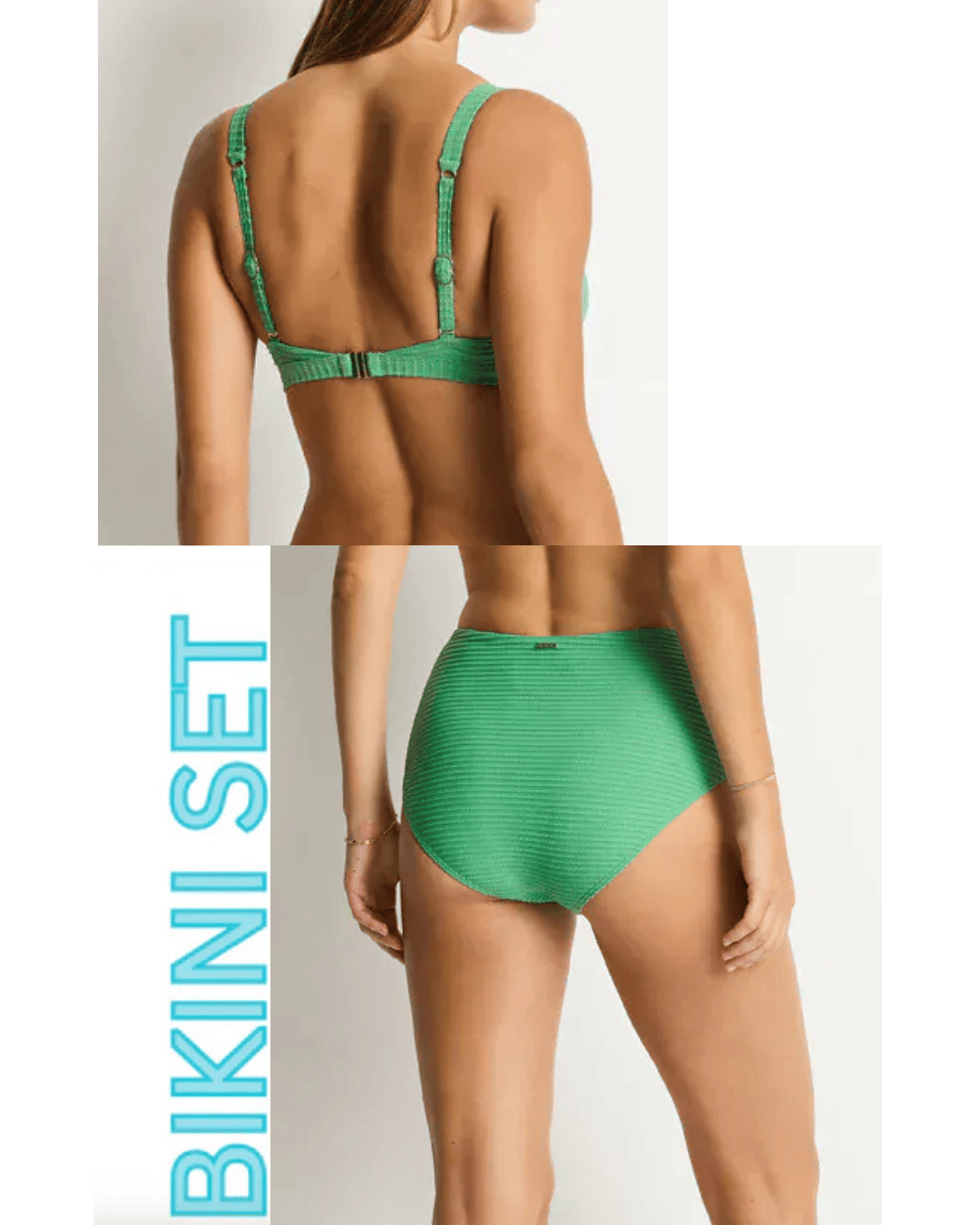 Sea Level Sea Level Spinnaker Longline Bralette & Panelled High Waist Pant Sea Level Spinnaker Longline Bralette & Panelled High Waist Pant Splash Swimwear Bikini Set AU14/US10 / Moss 1000032040