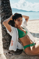 Sea Level Sea Level Spinnaker Regular Cheeky Pant - Moss Sea Level Spinnaker Regular Cheeky Pant - Moss Splash Swimwear Bikini Bottoms