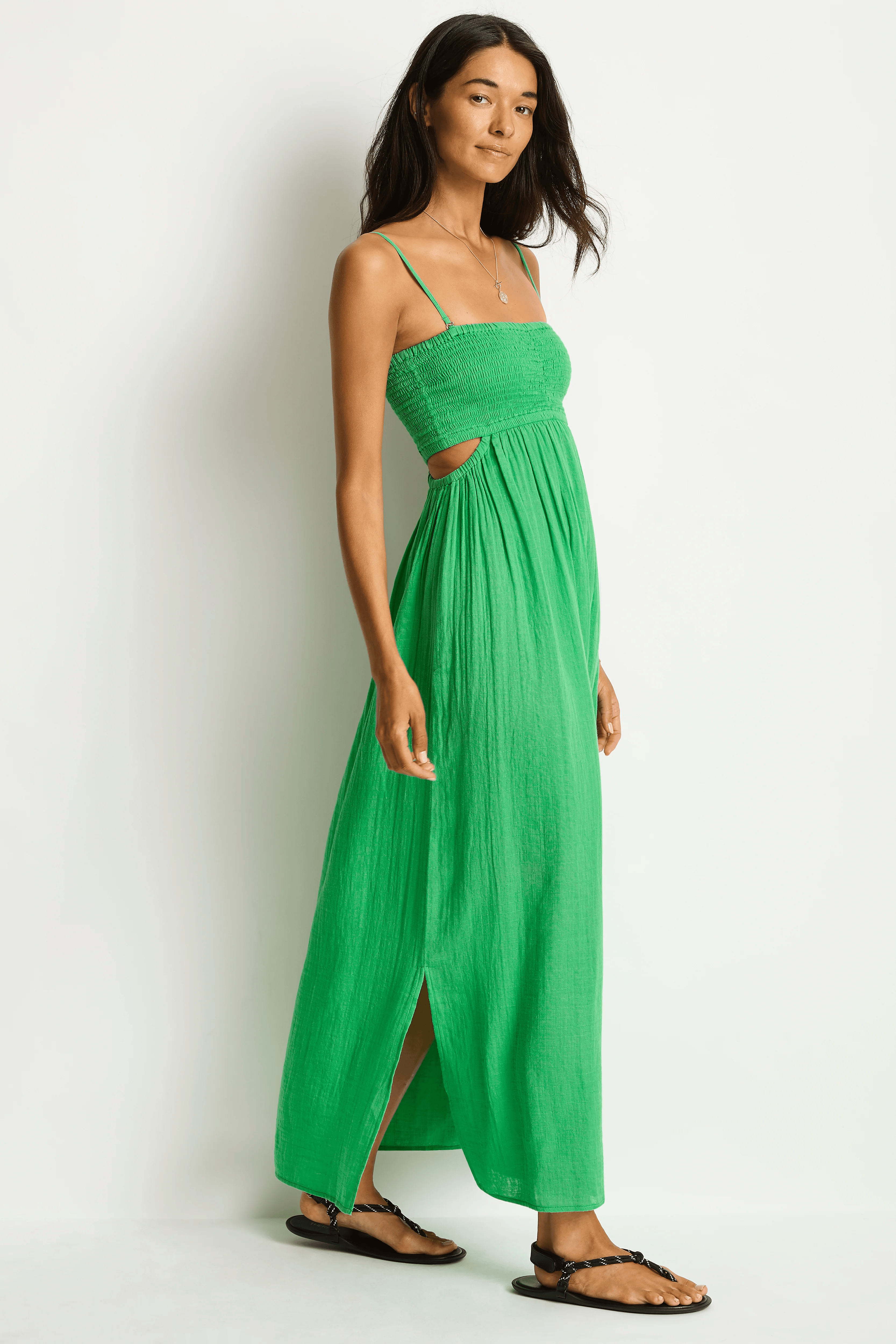 Sea Level Sea Level Sunset Cutaway Bandeau Dress - Kelly Green Sea Level Sunset Cutaway Bandeau Dress - Kelly Green Splash Swimwear