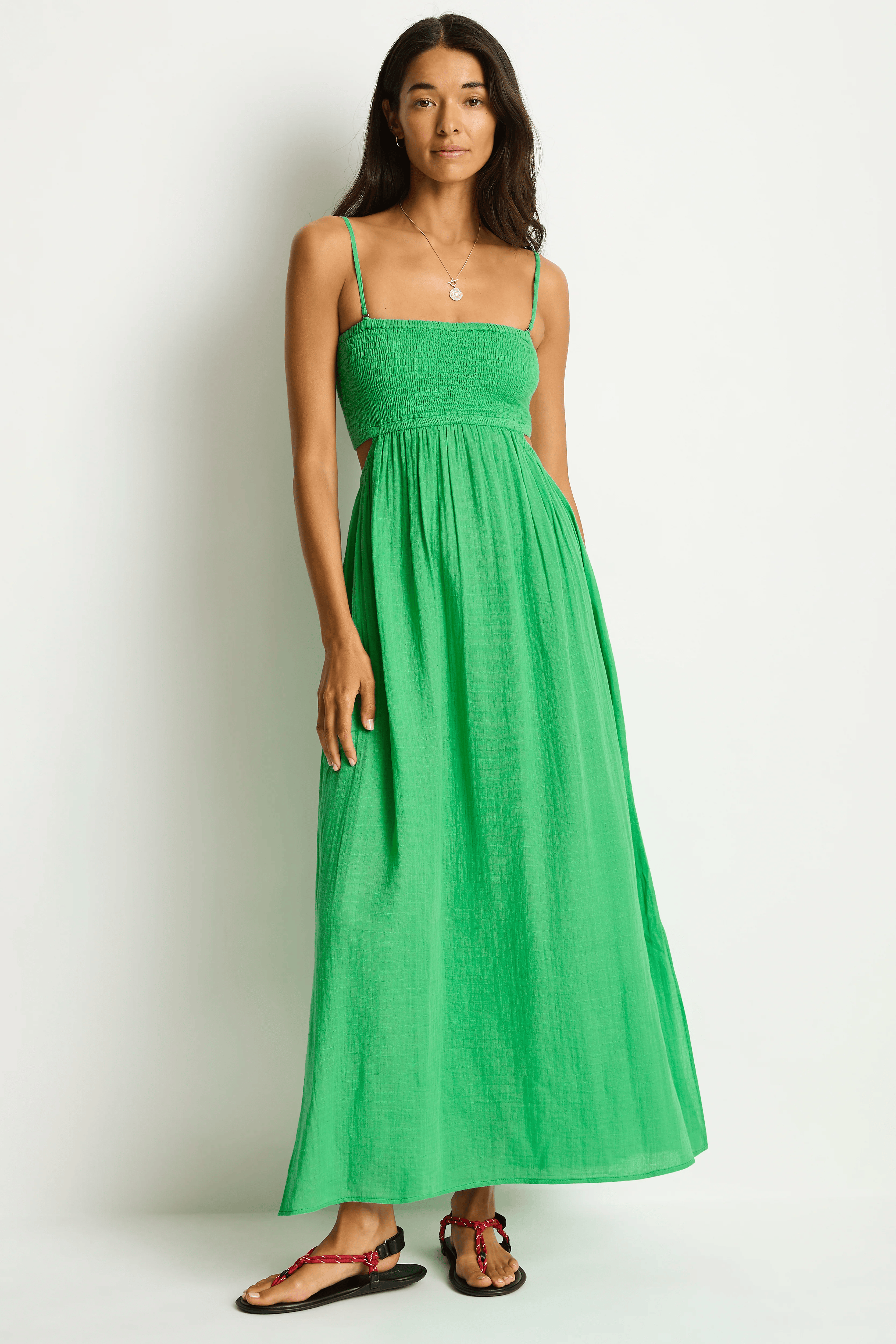 Sea Level Sea Level Sunset Cutaway Bandeau Dress - Kelly Green Sea Level Sunset Cutaway Bandeau Dress - Kelly Green Splash Swimwear