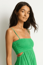 Sea Level Sea Level Sunset Cutaway Bandeau Dress - Kelly Green Sea Level Sunset Cutaway Bandeau Dress - Kelly Green Splash Swimwear