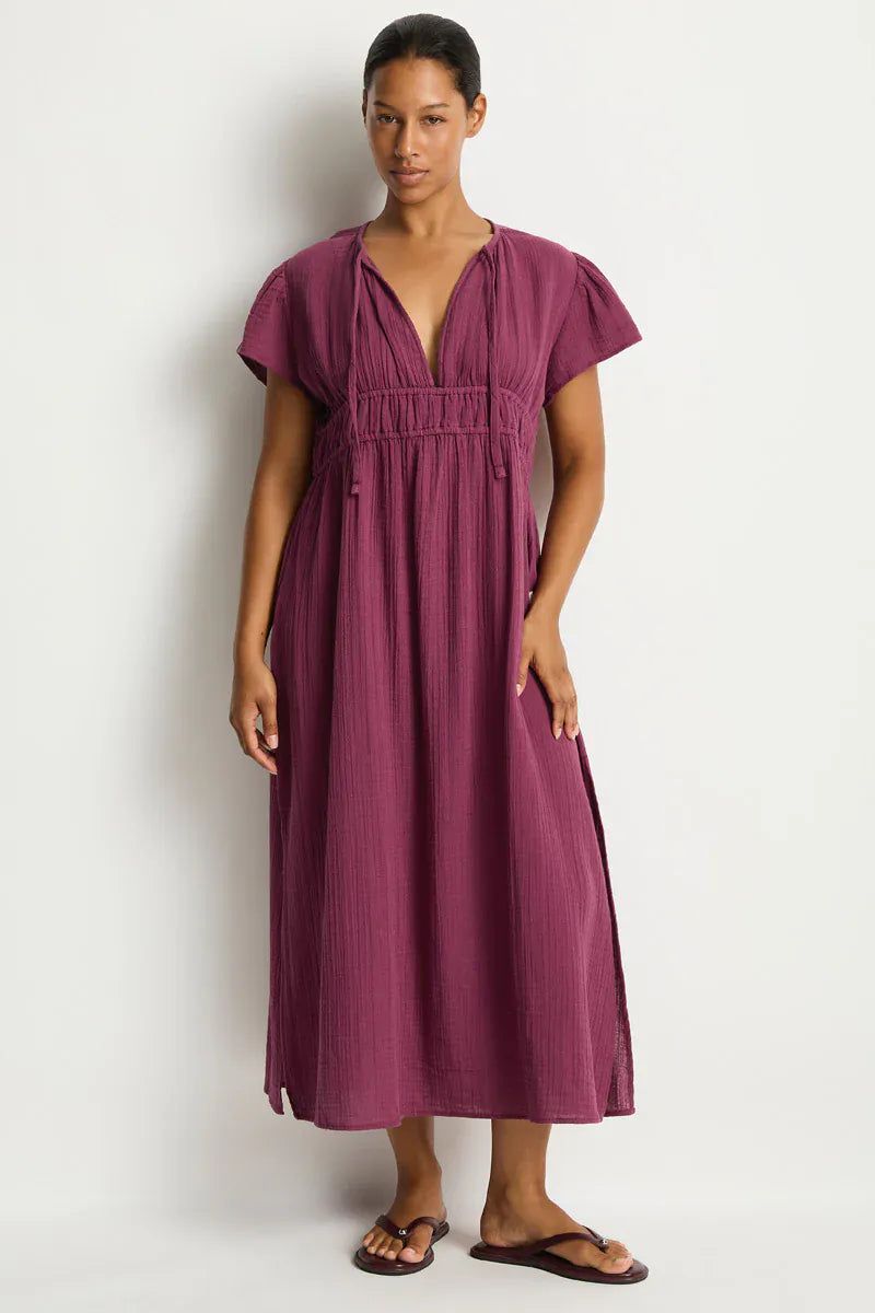 Sea Level Sea Level Sunset Maxi Day Dress - Merlot Sea Level Sunset Maxi Day Dress - Merlot Splash Swimwear Dress