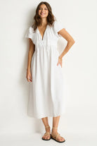 Sea Level Sea Level Sunset Maxi Day Dress - White Sea Level Sunset Maxi Day Dress - White Splash Swimwear Dress