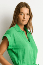 Sea Level Sea Level Sunset Playsuit - Kelly Green Sea Level Sunset Playsuit - Kelly Green Splash Swimwear Shirts