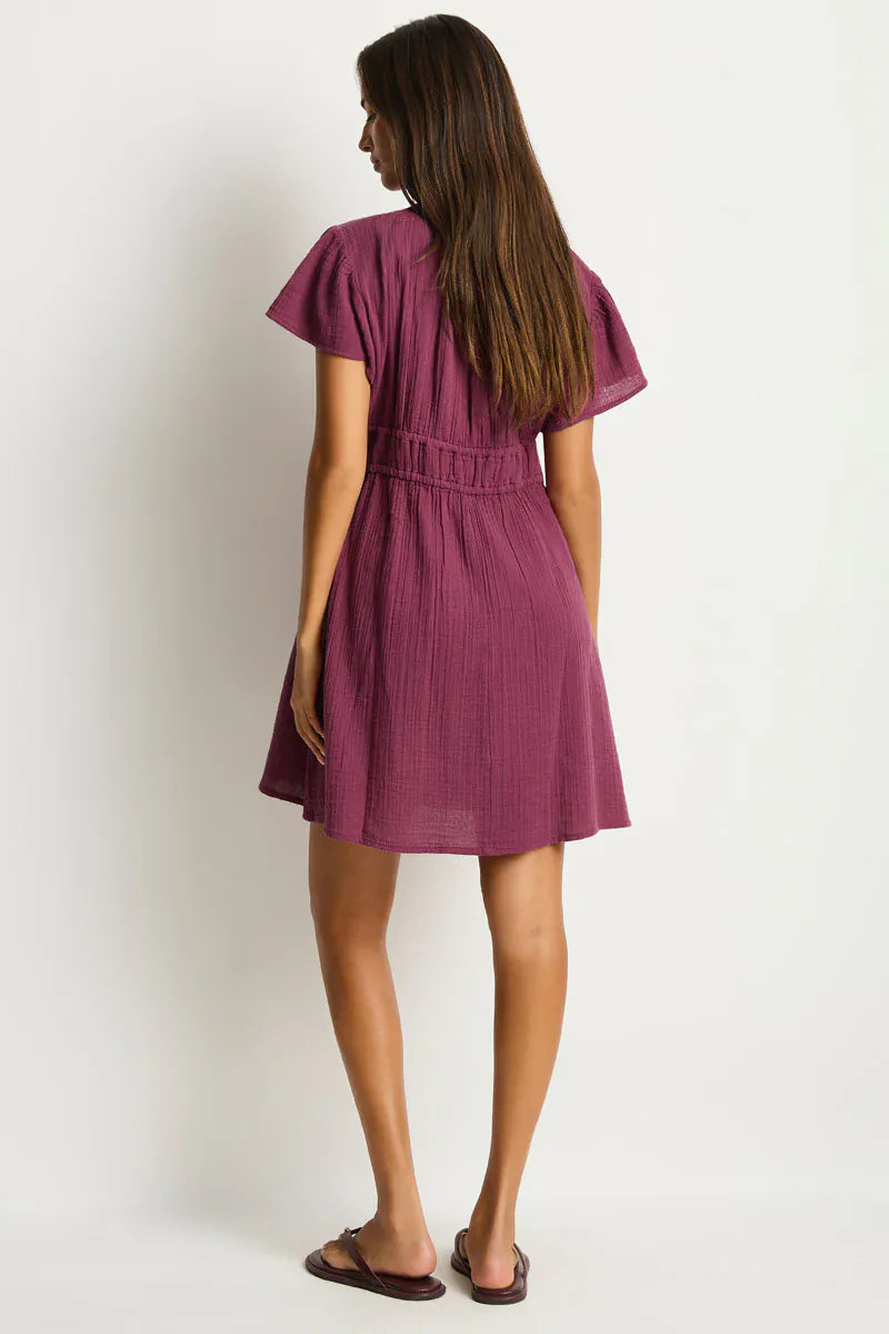 Sea Level Sea Level Sunset Short Daydress - Merlot Sea Level Sunset Short Daydress - Merlot Splash Swimwear Dresses