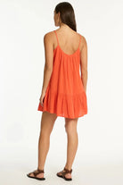 Sea Level Sea Level Sunset Short Sundress - Flame Sea Level Sunset Short Sundress - Flame Splash Swimwear Dresses