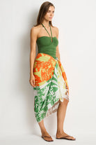 Sea Level Sea Level Tavana Long Sarong - Palm SL9157TA-OS Sea Level Tavana Long Sarong - Palm Splash Swimwear Sarongs O/S 9362733011274