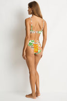 Sea Level Sea Level Tavana V Front Mid Pant - Palm Sea Level Tavana V Front Mid Pant - Palm Splash Swimwear Bikini Bottoms