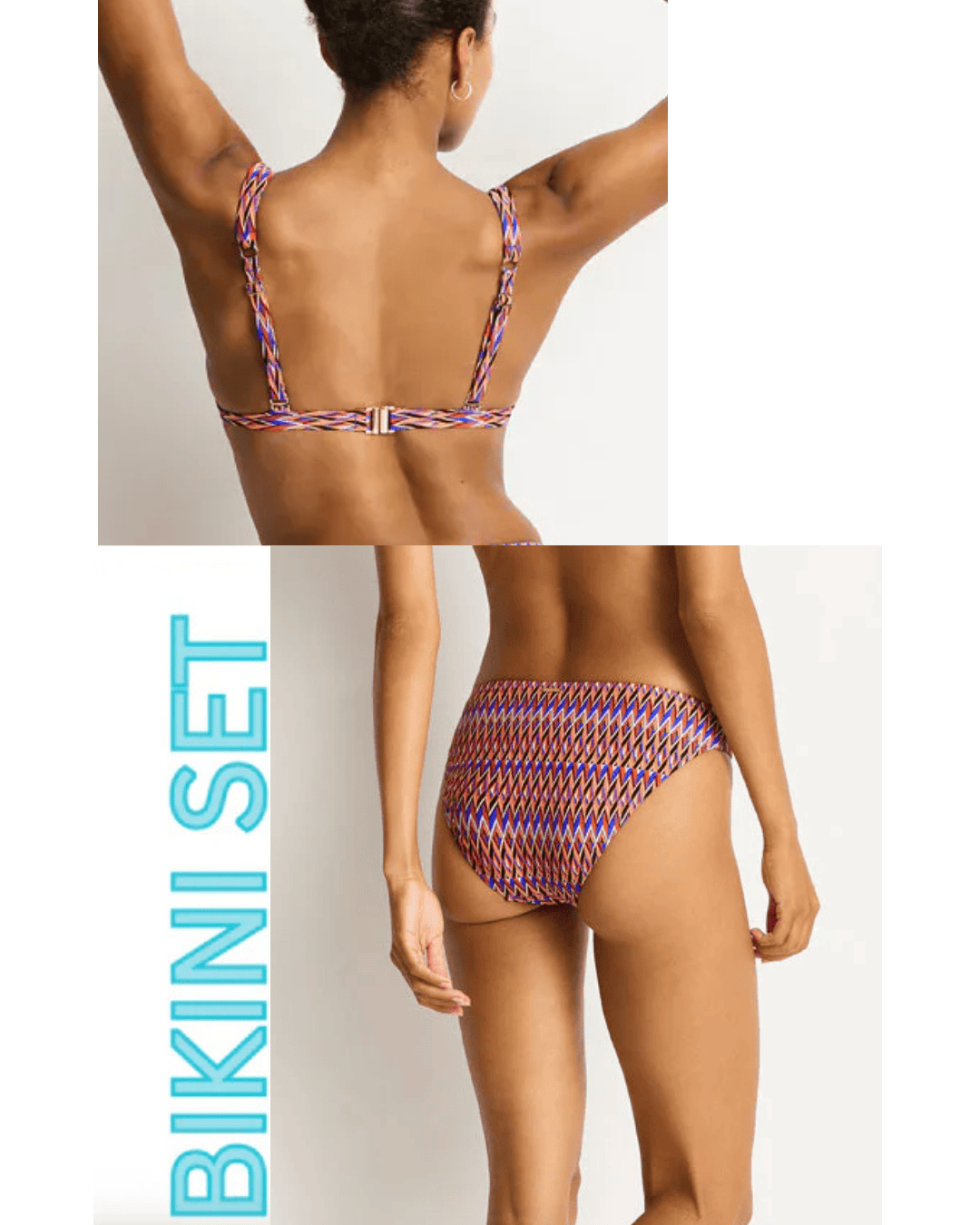 Sea Level Sea Level Tessera Chain Link Longline Tri Top & Sporty Mid Pant Sea Level Tessera Chain Link Longline Tri Top & Sporty Mid Pant Splash Swimwear Bikini Set AU16/US12 / Blue