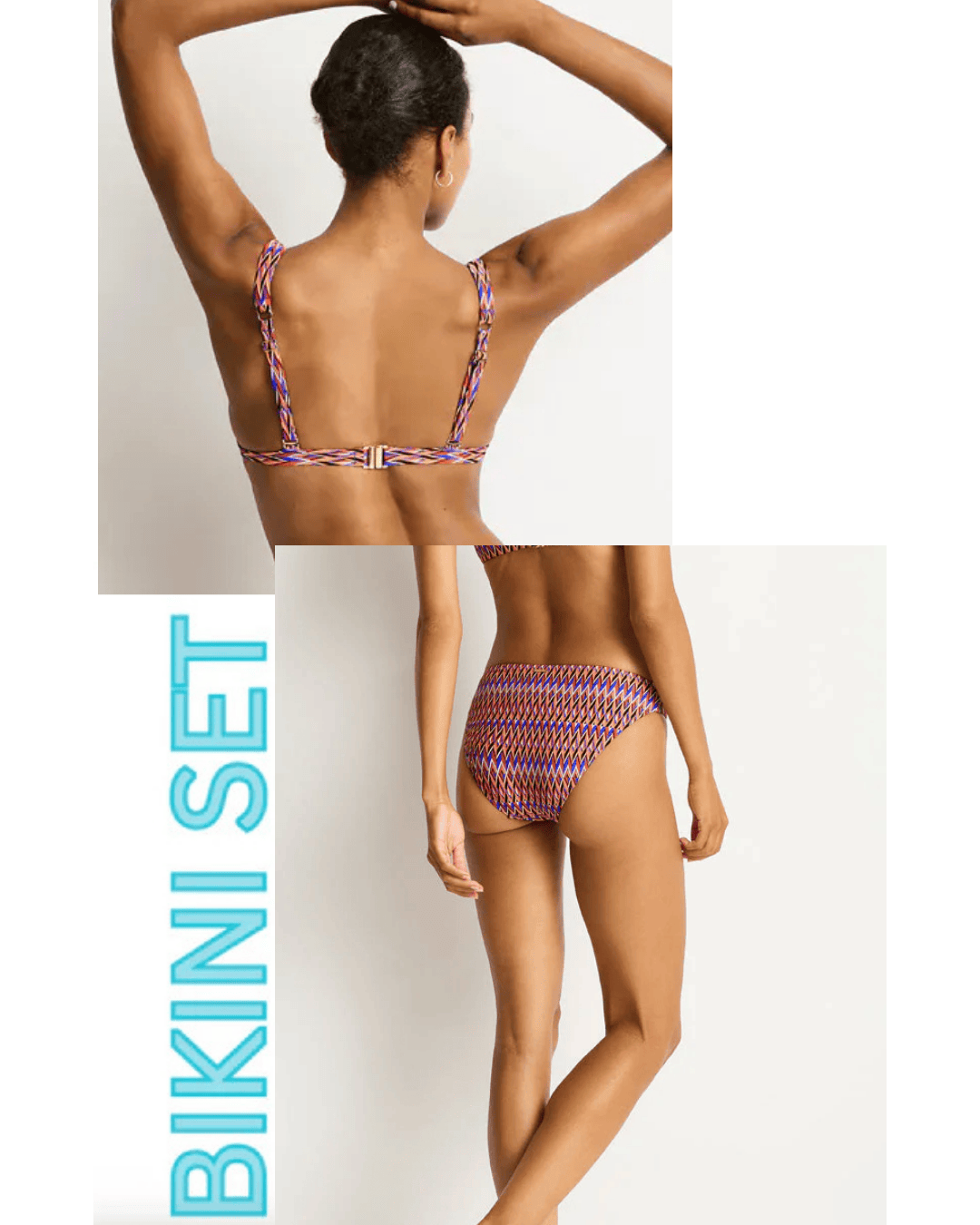 Sea Level Sea Level Tessera Chain Link Longline Tri Top & Sporty Mid Pant - Blue Sea Level Tessera Chain Link Longline Tri Top & Sporty Mid Pant - Blue Splash Swimwear Bikini Set 12