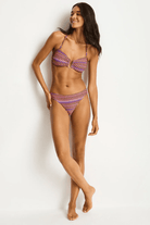 Sea Level Sea Level Tessera U Bar Bandeau  - Blue Sea Level Tessera U Bar Bandeau  - Blue Splash Swimwear