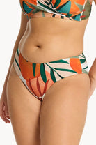 Sea Level Sea Level Tropaluxe Mid Bikini Pant - Khaki Sea Level Tropaluxe Mid Bikini Pant - Khaki Splash Swimwear Bikini Bottoms