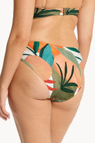 Sea Level Sea Level Tropaluxe Mid Bikini Pant - Khaki Sea Level Tropaluxe Mid Bikini Pant - Khaki Splash Swimwear Bikini Bottoms