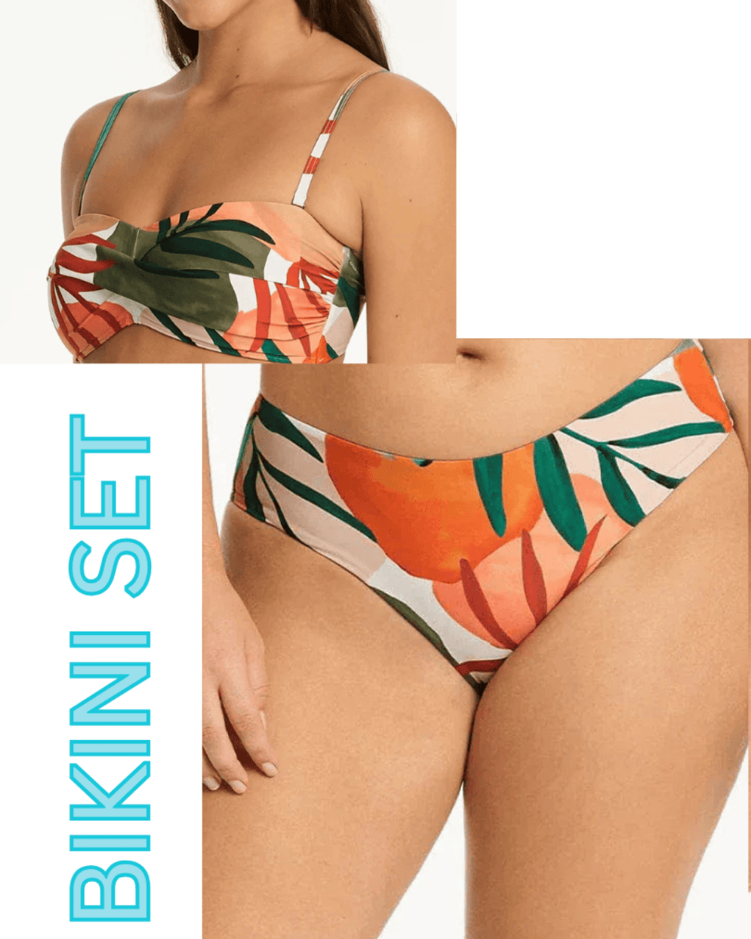 Sea Level Sea Level Tropaluxe Twist Bandeau & Mid Bikini Pant Bikini Set - Khaki Sea Level Tropaluxe Twist Bandeau & Mid Bikini Pant Bikini Set Splash Swimwear Bikini Set AU8/US4 1000029218