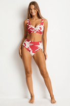 Sea Level Sea Level Veridian High Waist Pant - Ruby Sea Level Veridian High Waist Pant - Ruby Splash Swimwear