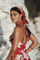 Sea Level Sea Level Veridian Twist Front Halter Multifit One Piece - Ruby Sea Level Veridian Twist Front Halter Multifit One Piece - Ruby Splash Swimwear