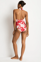 Sea Level Sea Level Veridian Twist Front Halter Multifit One Piece - Ruby Sea Level Veridian Twist Front Halter Multifit One Piece - Ruby Splash Swimwear