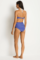 Sea Level Sea Level Voyage High Waist Bikini Pant - Amalfi Blue Sea Level Voyage High Waist Bikini Pant - Amalfi Blue Splash Swimwear