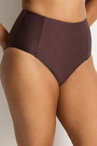 Sea Level Sea Level Zen Panelled High Waist Pant - Cocoa Sea Level Zen Panelled High Waist Pant Cocoa Splash Swimwear Bikini Bottoms