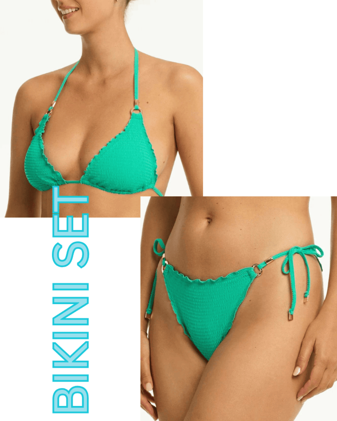 Sea Level Set Sea Level Messina Halter Slide Tri & Tie Side Pant Bikini Set - Evergreen Sea Level Messina Halter Slide Tri & Tie Side Pant Bikini Set Splash Swimwear Bikini Set AU10/US6 1000028690