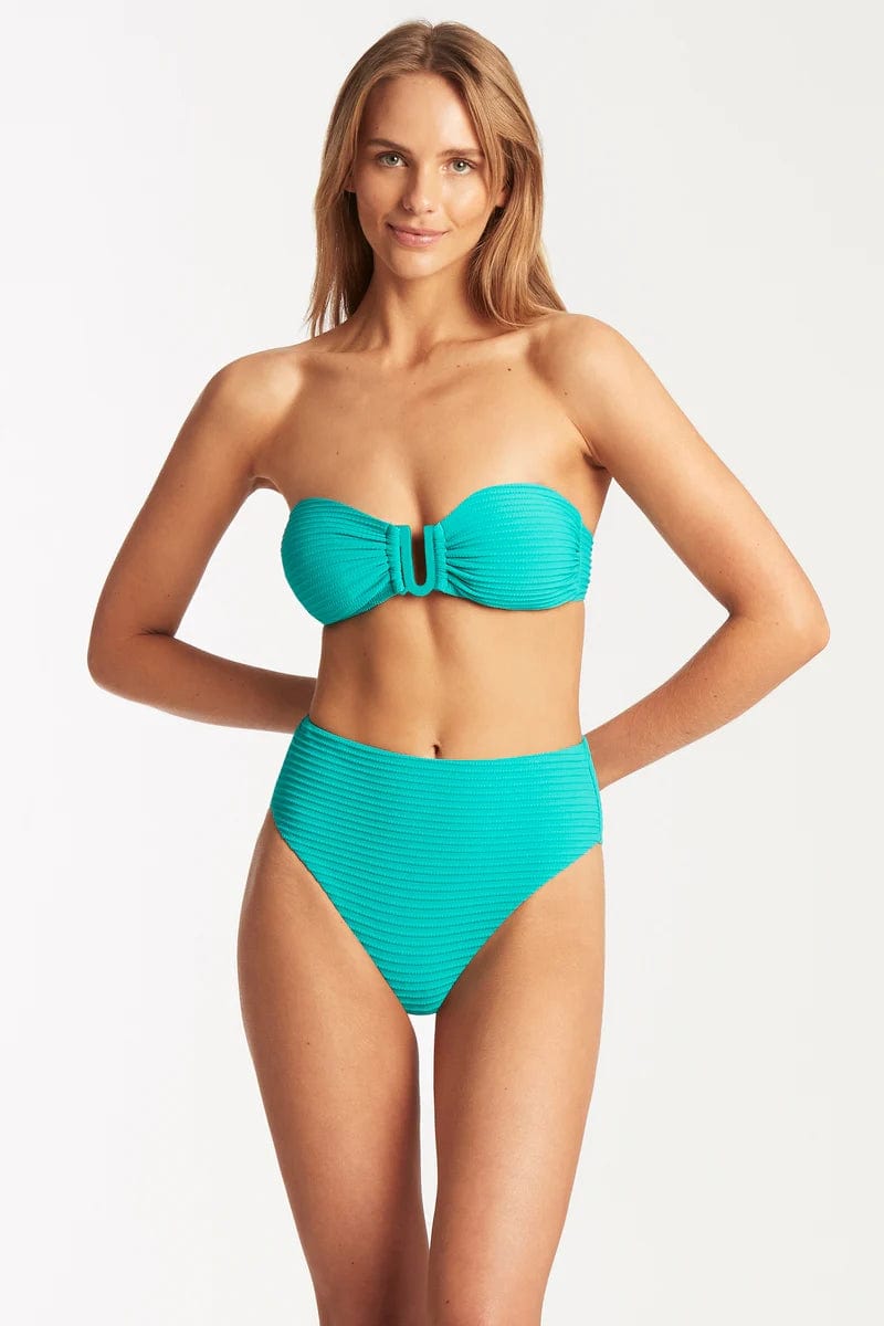 Sea Level Spinnaker U Bar Bandeau SL3436SP Splash Swimwear Bikini Tops 8 / Aqua 9347760498618