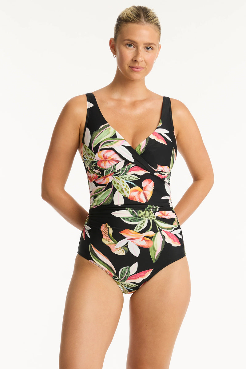 Sea Level Sundown Cross Front Multifit One Piece Shop Sundown Cross Front Multifit One Piece | Splash Swimwear Splash Swimwear