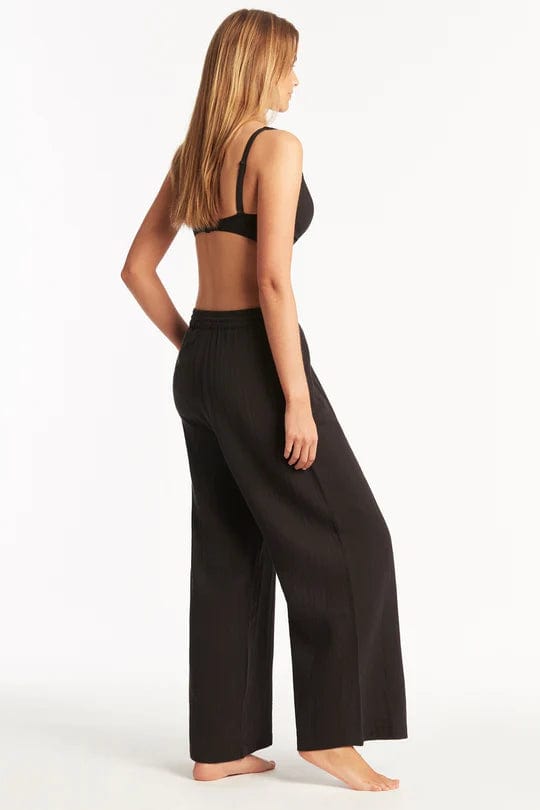 Sea Level Sunset Beach Pant - Black Splash Swimwear Pants