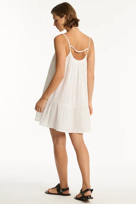 Sea Level Clothing Sunset Short Sundress - White