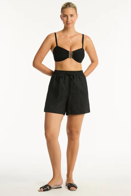 Sea Level Clothing SL9057TL Black / XS Tidal Linen Boardwalk Short