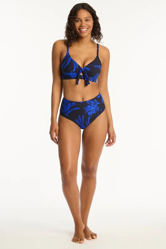 Sea Level Tradewind Tie Front DD/E Bralette - Night Sky Sea Level Tradewind Tie Front DD/E Bralette - Night Sky Splash Swimwear