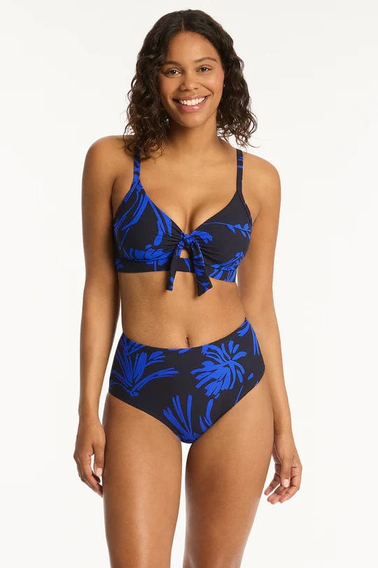 Sea Level Tradewind Tie Front DD/E Bralette - Night Sky Sea Level Tradewind Tie Front DD/E Bralette - Night Sky Splash Swimwear