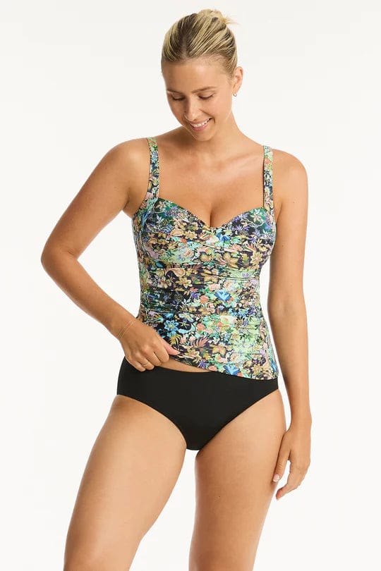 Sea Level Wildflower Twist Front Singlet Sea Level Wildflower Twist Front Singlet Splash Swimwear