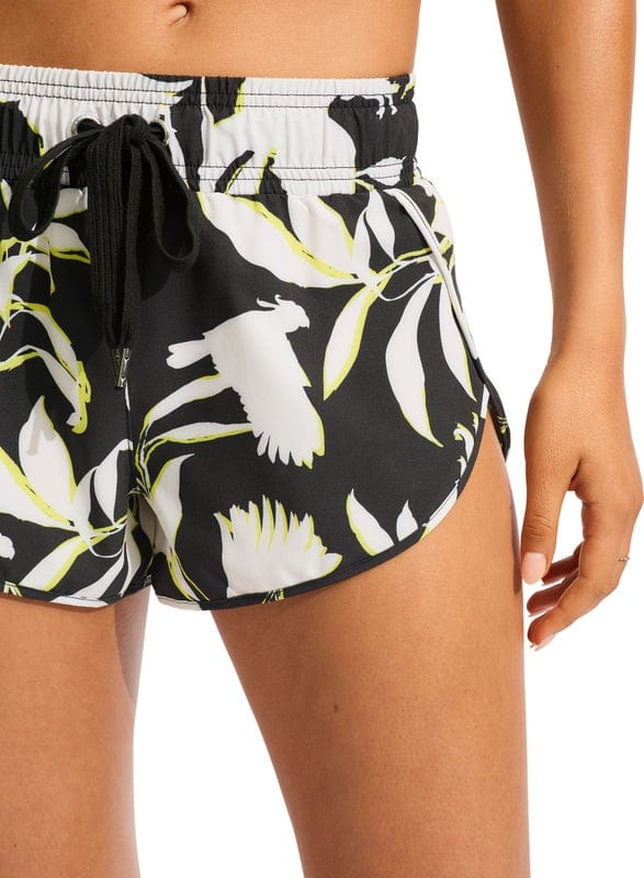 Seafolly Birds Of Paradise Boardshort - Black Seafolly Birds Of Paradise Boardshort - Black Splash Swimwear Boardshorts