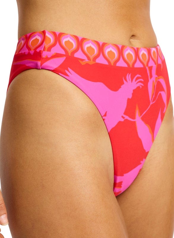 Seafolly Birds Of Paradise High Rise Pant Splash Swimwear Bikini Bottoms