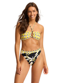 Seafolly Birds Of Paradise High Rise Pant Splash Swimwear Bikini Bottoms