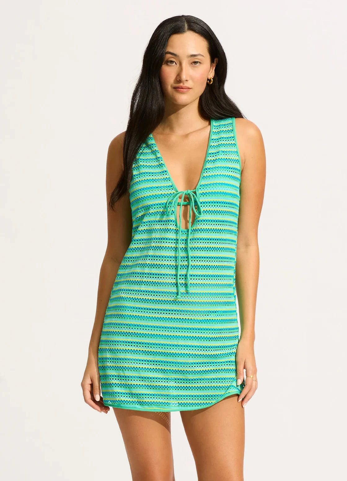 Seafolly Calypso Mini Cover Up - Jade Seafolly Calypso Mini Cover Up - Jade Splash Swimwear