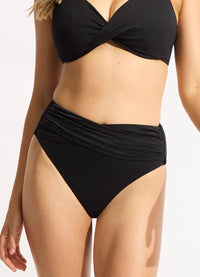 Seafolly Collective High Waist Wrap Front SeafollyCollective High Waist Wrap Front Splash Swimwear Bikini Bottoms