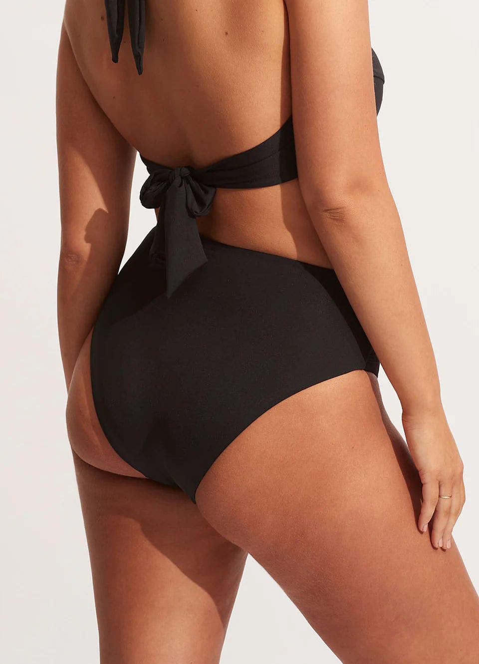 Seafolly Collective High Waist Wrap Front SeafollyCollective High Waist Wrap Front Splash Swimwear Bikini Bottoms