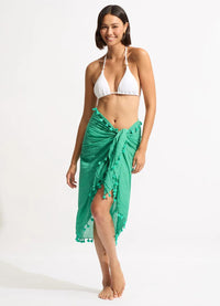 Cotton Gauze Sarong - Seafolly - Splash Swimwear  - June22, Sarongs, Seafolly, Womens, womens clothing - Splash Swimwear 