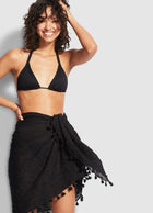 Seafolly Cotton Gauze Sarong, O/S / Indigo Seafolly Cotton Gauze Sarong, O/S / Indigo
