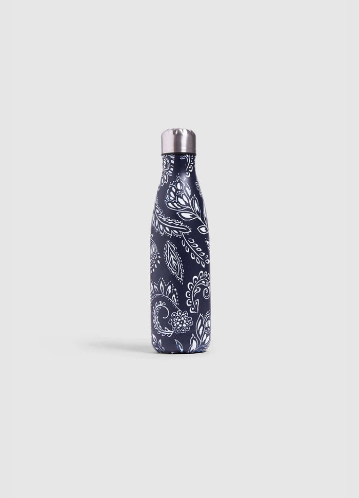 Seafolly Folklore Water Bottle - True Navy 71810 Splash Swimwear Accessories 9349623069782