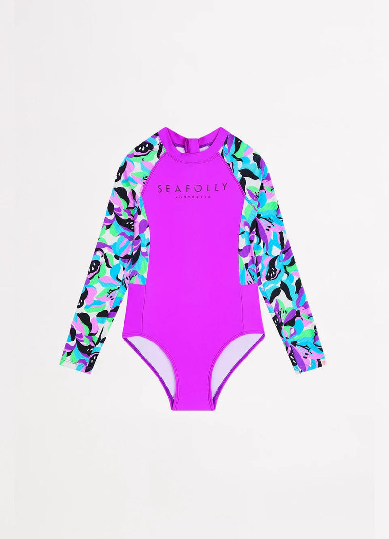 Seafolly Girls Kids Swimwear Carnivale Zip Back Paddlesuit Seafolly Carnivale Zip Back Paddlesuit